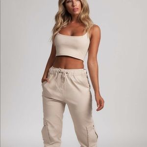 Meshki Dana Reversible Crop Singlet Strappy Top